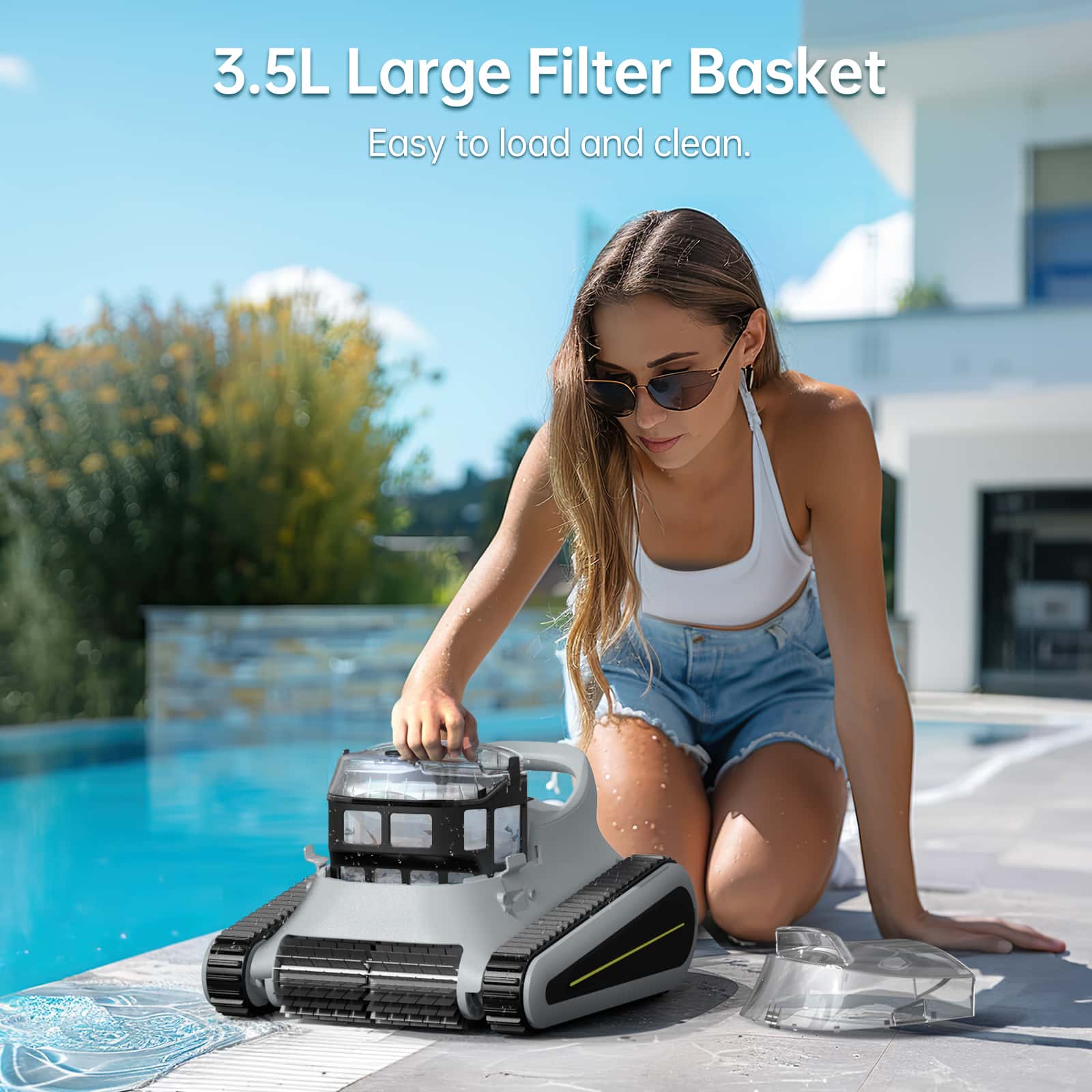 CR6 PRO Grey Smonet Pool Cleaner Robot