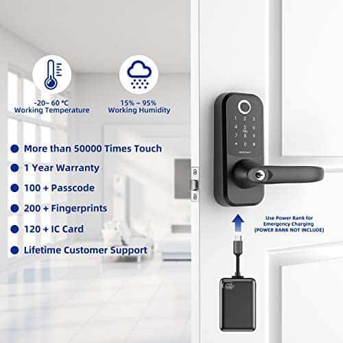 Smonet Bluetooth Door Lock with handle