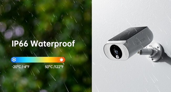 10-SmonetSC-4 Solar Security Cameras-IP66 Waterproof